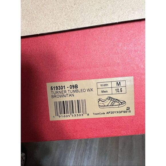 NWT LEVI’S Men’s Sneakers Shoes 10.5 Brown Tan Turner Tumbled Wax Comfort Insole - Picture 13 of 15